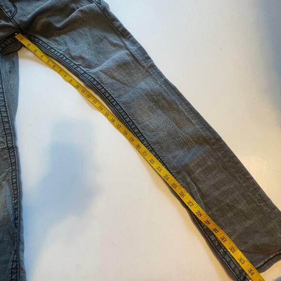Rock Revival Jen Straight Jeans Womens Size 29  Black Wash Mid Rise Slim Fit - Picture 13 of 13